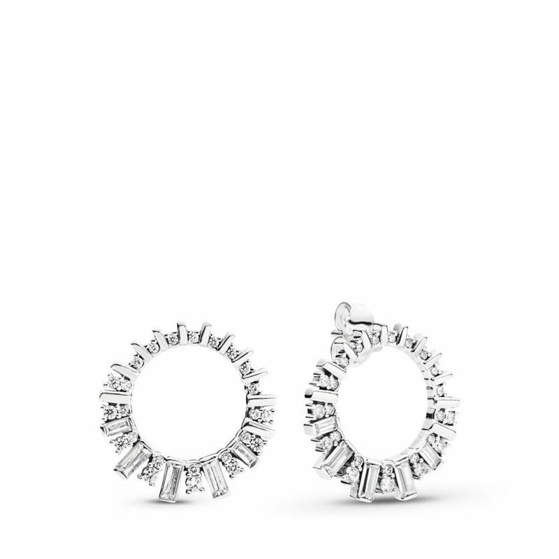 Pandora Glacial Beauty Drop Earrings NZ Sale, Sterling Silver (614209-EBH)